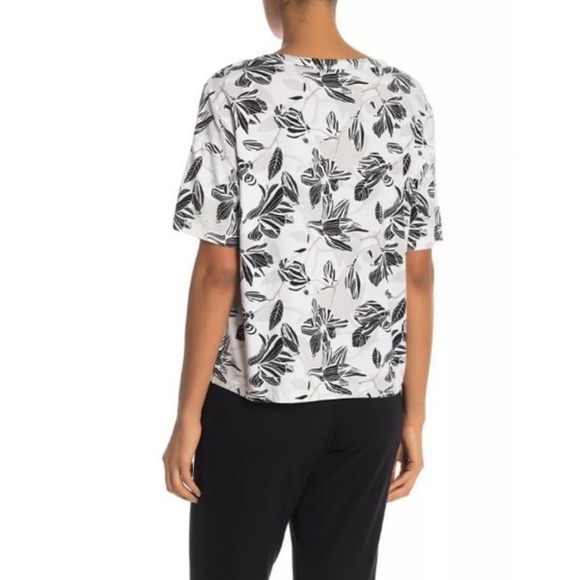 NWT, Michael Stars Crew Neck Floral Top - Picture 2 of 10